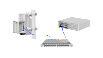 AirScale baseband with single-slot AI-accelerated plug-in card at a cell site