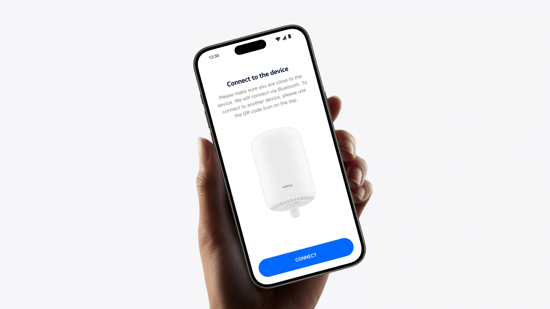 Nokia Broadband Installer app connecting to the FastMile receiver