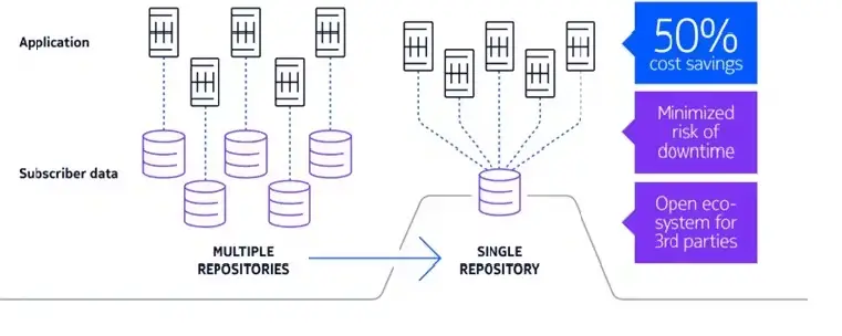 Shared Data Layer consolidating multiple repositories into one